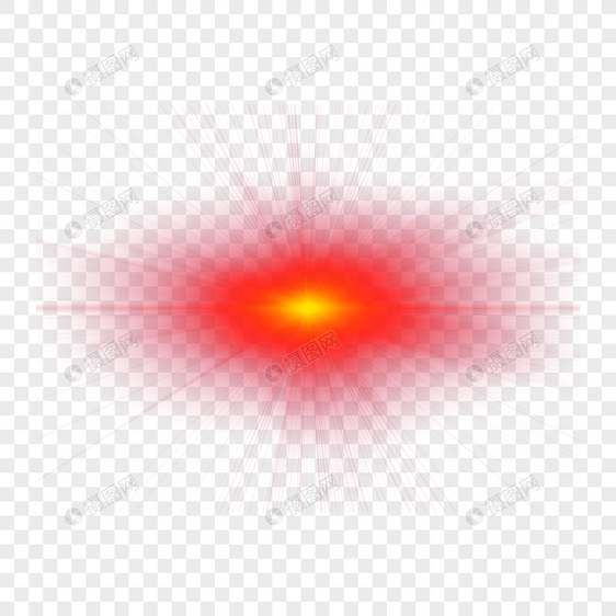 红色放射闪耀光芒图片