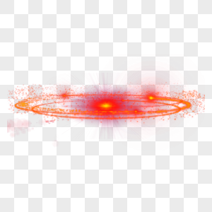 红色旋转光圈效果元素图片