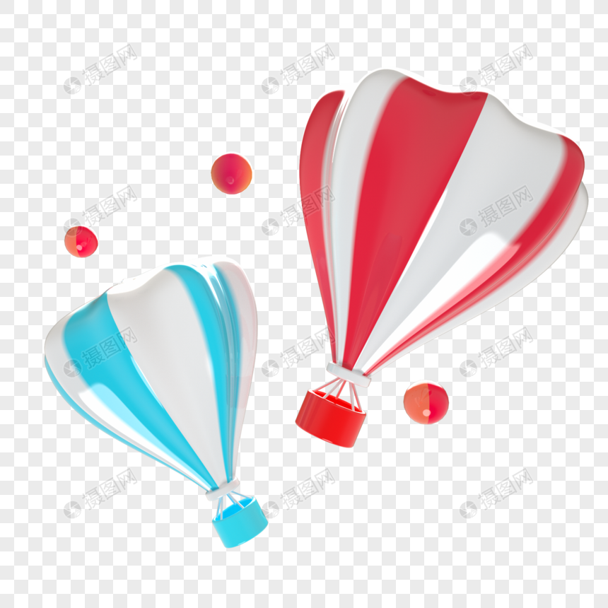 立体气球海报装饰图片