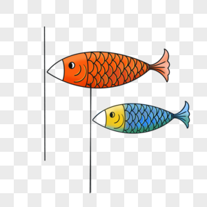 鱼旗挂饰图片