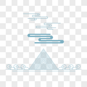 古风云纹素材图片