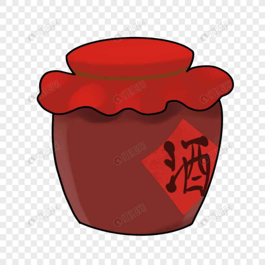 古风酒坛图标