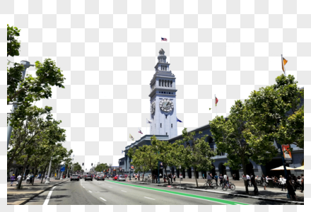 美国西部行旧金山市路景图片