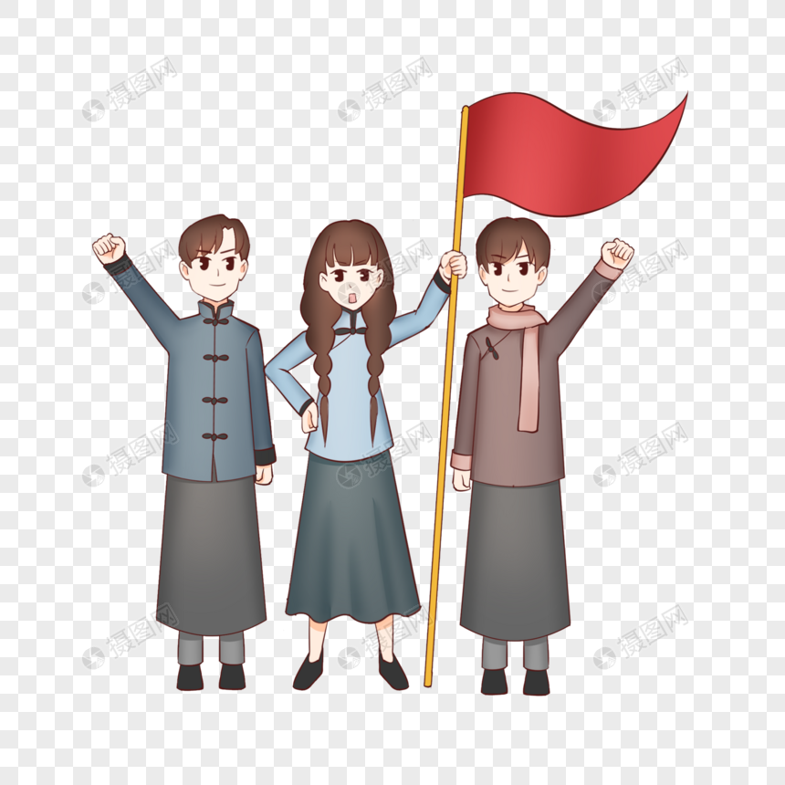 民国学生八一建军节红军