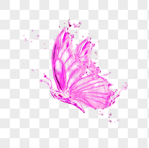 蝴蝶水花效果图片