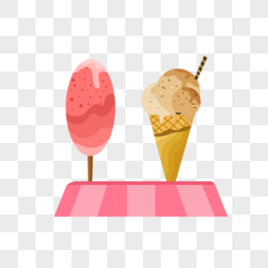 夏天冰淇淋图片