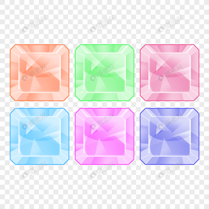水晶果冻按钮图片