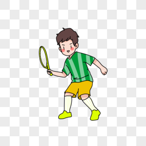 小朋友打网球高清图片