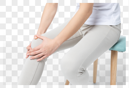 女性膝盖疼按摩膝盖高清图片
