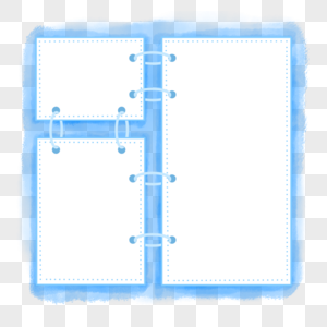简约活页边框组合高清图片