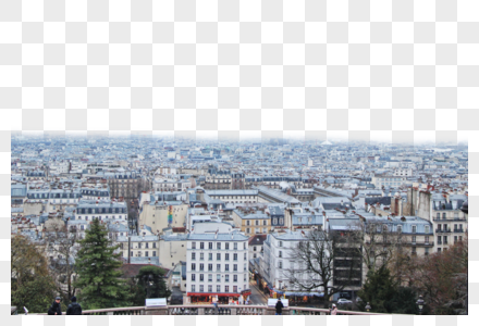 俯瞰法国巴黎图片