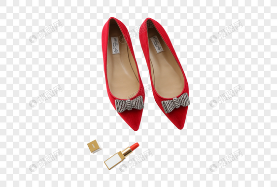 时尚红色女鞋图片