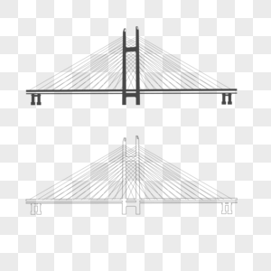 城市建筑大桥高清图片