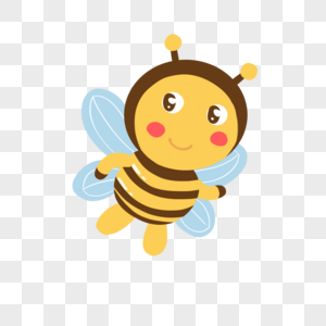 小蜜蜂简笔蜜蜂元素高清图片