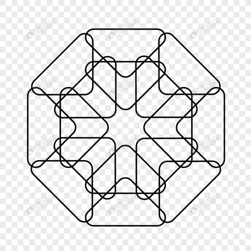 拼接图形黑白底纹图片