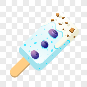 蓝莓味雪糕图片