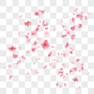 花瓣漂浮元素图片