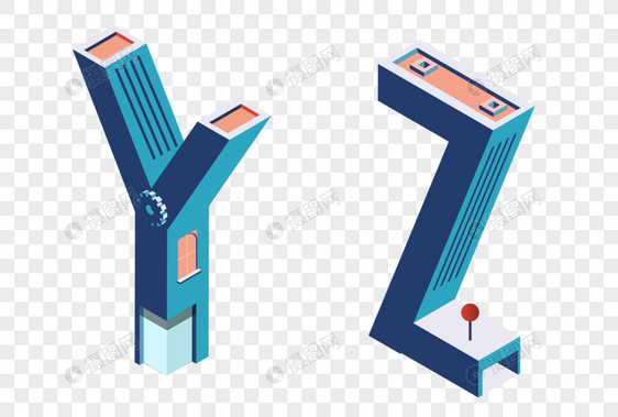Y-Z2.5D艺术字图片