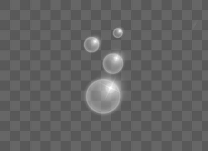 白色纯洁气泡效果元素图片