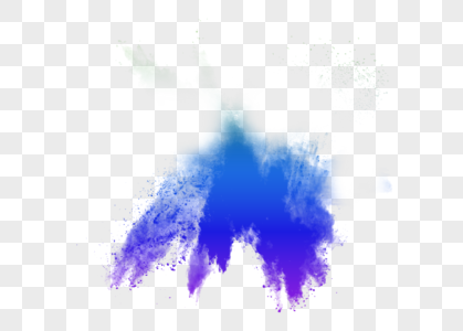 蓝色漂浮烟雾效果图片