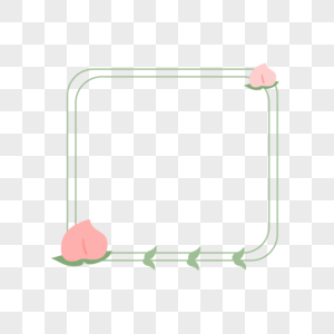 水蜜桃边框图片