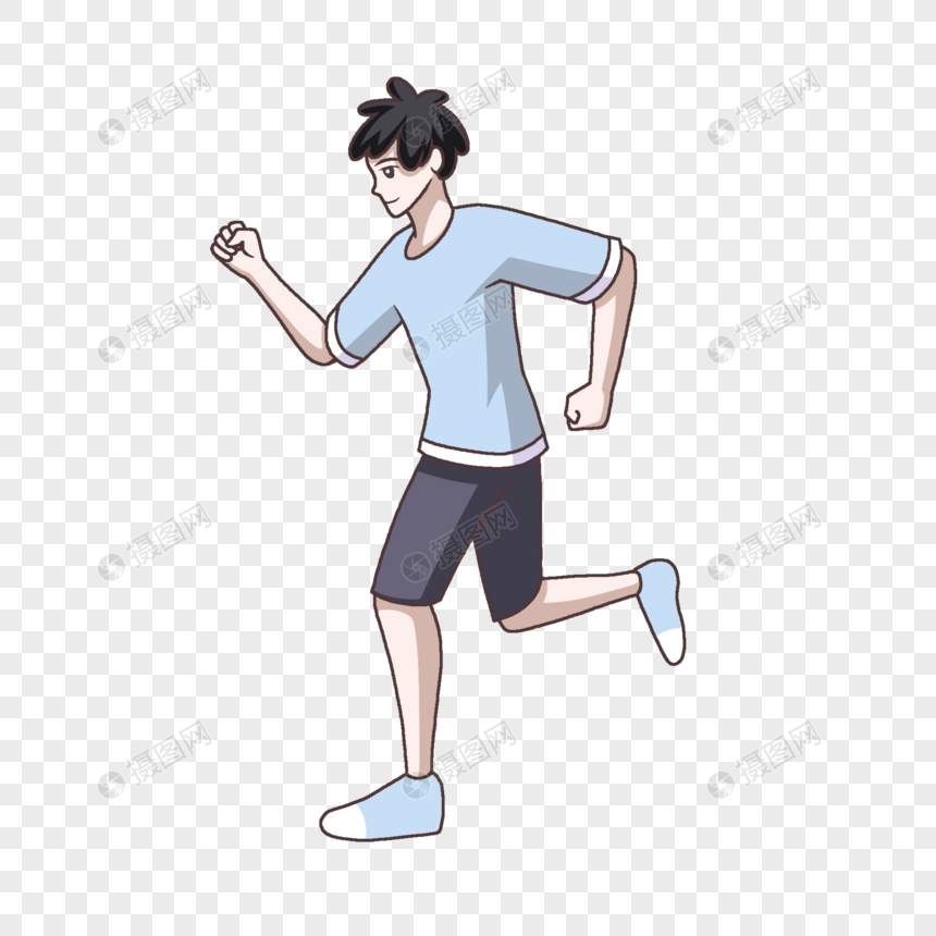 跑步的男孩图片