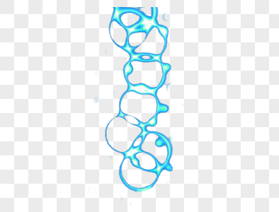 蓝色圆环效果元素图片
