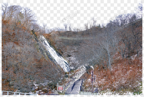 日本北海道知床半岛冬季风光图片