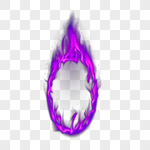 紫色镂空火焰燃烧效果图片