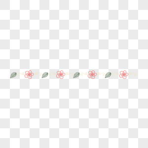 小清新花卉分割线边框矢量高清图片