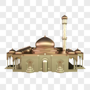 建筑清真寺古代大殿阁楼蓝色金属历史图片