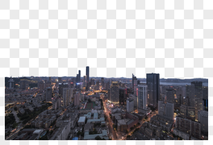 现代城市大连夜景图片