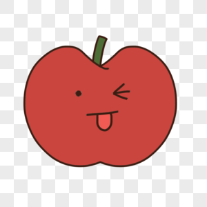 红苹果笑脸图片