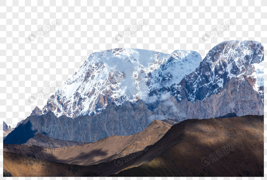 高山雪山图片