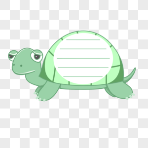 卡通动物乌龟边框图片