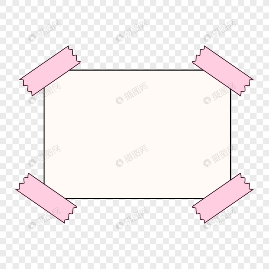 胶带贴纸边框图片