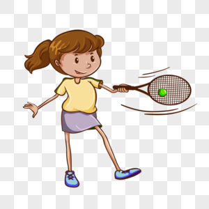 挥拍回球的女网球运动员图片