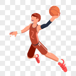 跃起扣篮的篮球运动员图片