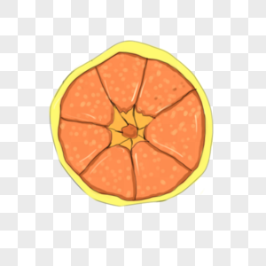 一片橙子图片