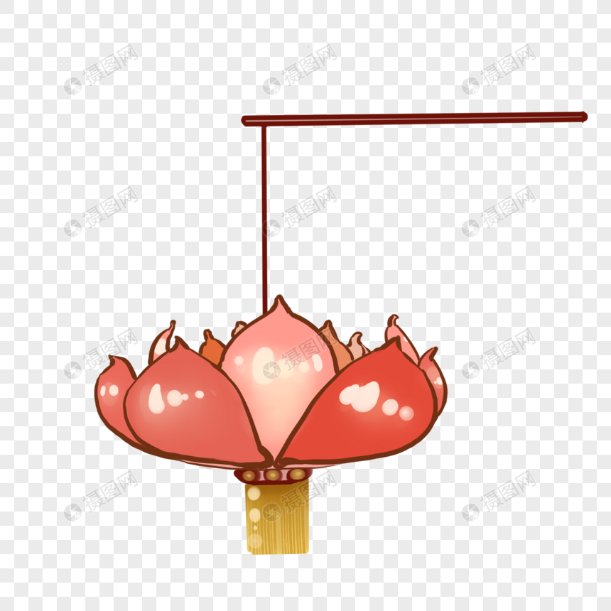 卡通荷花灯
