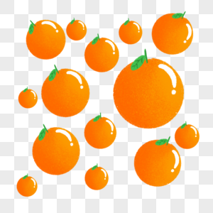卡通水果橙子图片