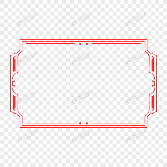 红色装饰边框图片