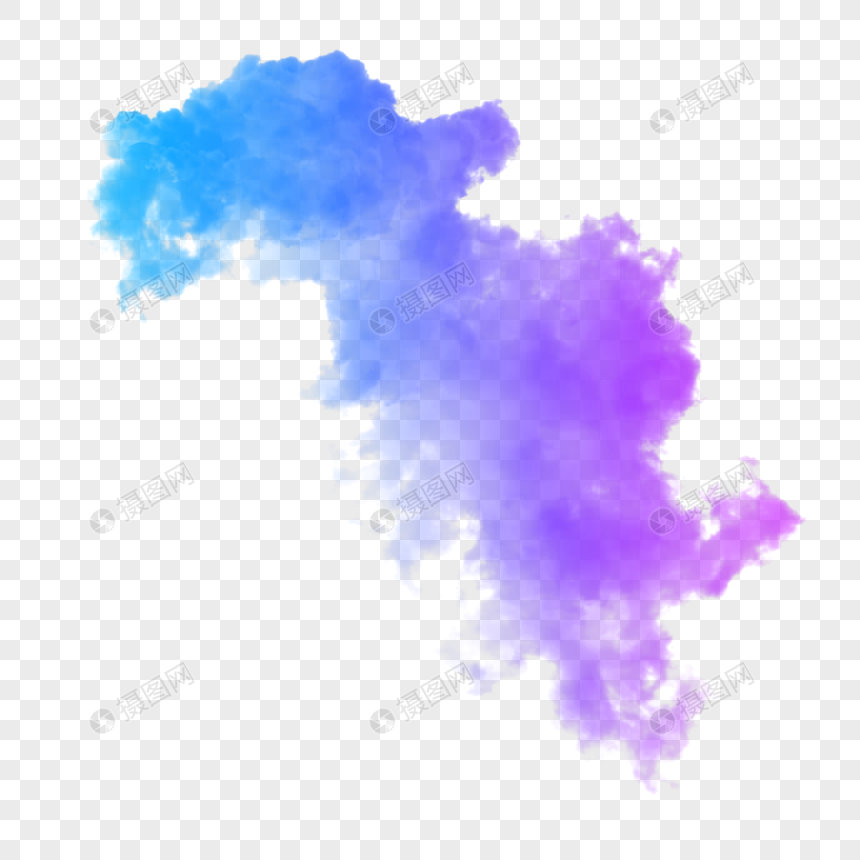 紫蓝色烟雾图片
