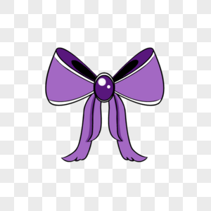 紫色蝴蝶结图片
