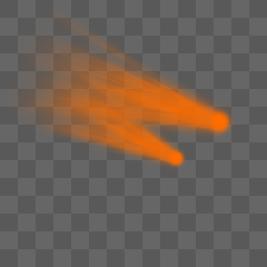 橙色放射光束效果图片