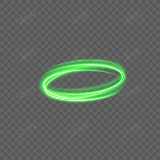 绿色荧光效果曲线图片