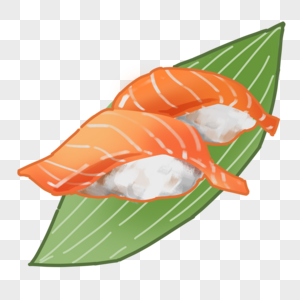 美味的三位鱼寿司高清图片