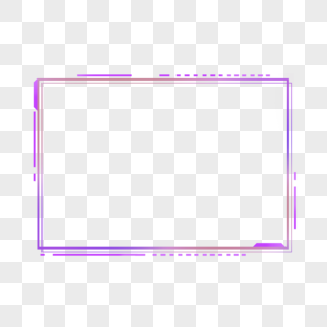 长方形几何图案科技感渐变边框图片
