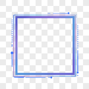 正方形几何图案科技感渐变边框图片