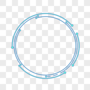 圆形几何图案科技感渐变边框图片